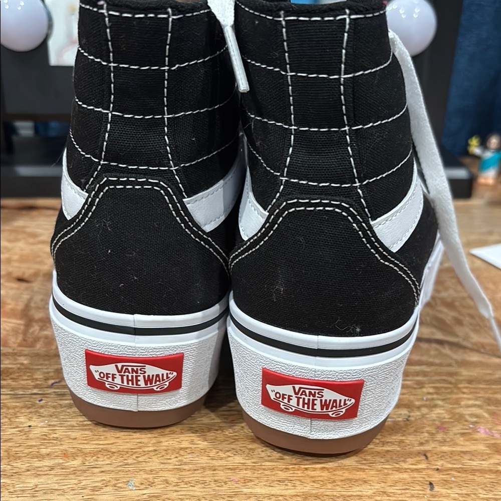 Vans Black and White Checkered High-Tops